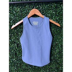 ASUR SOCIETY ANTI BRA TANK TOP SZ XS BLUE